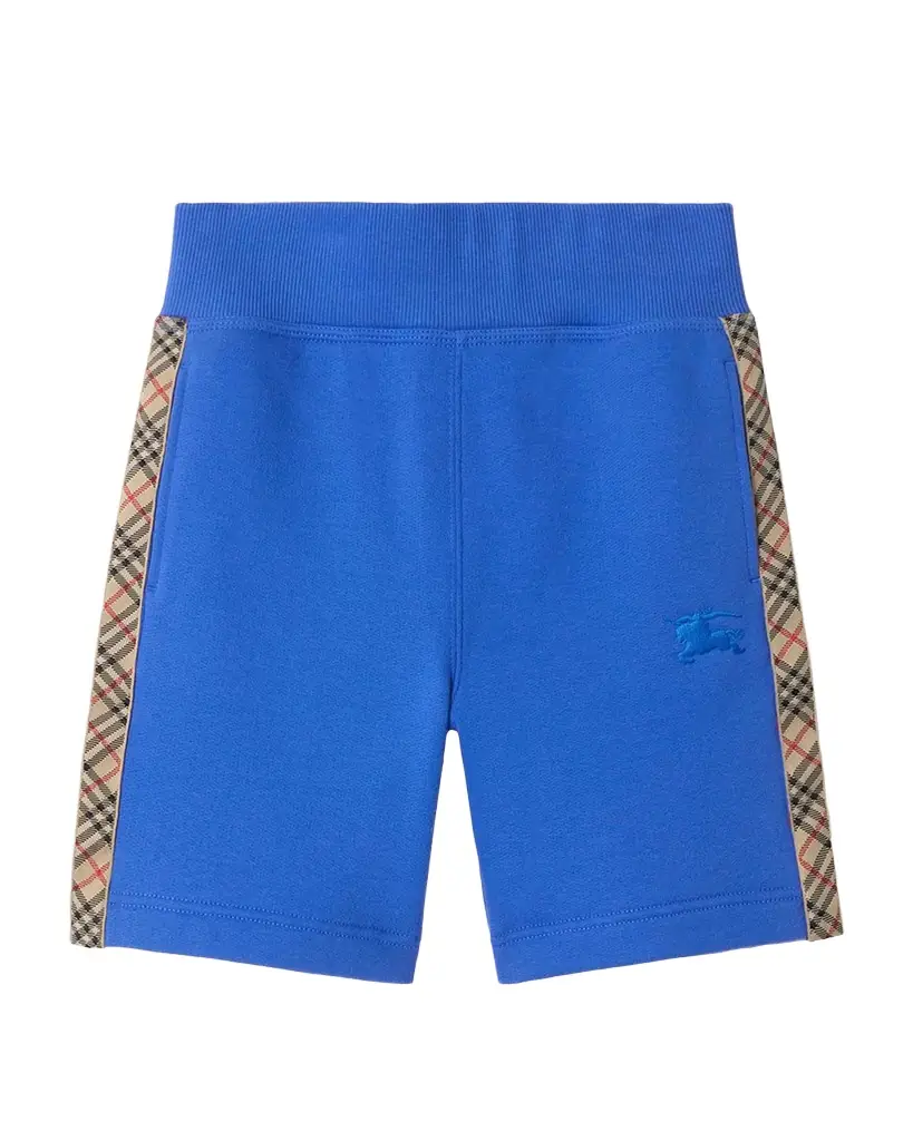 Burberry Boy 's Check-Trim Cotton Shorts, Size 3-14