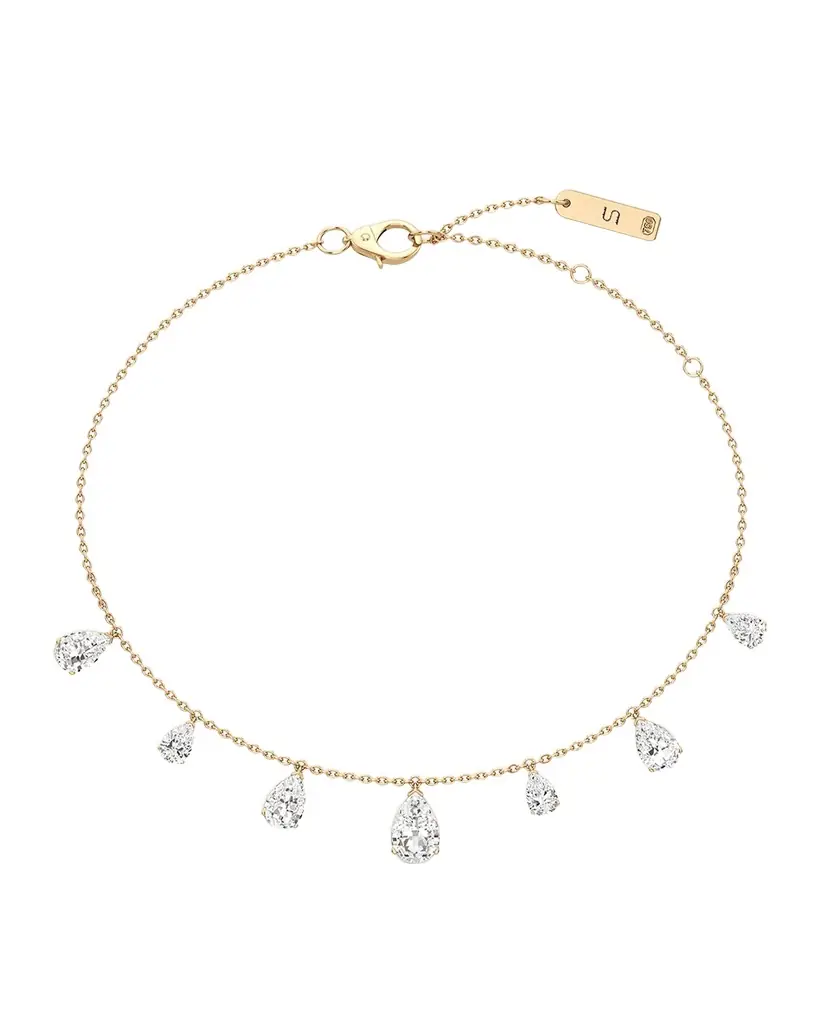 Unsaid Tear Lab-Grown Diamond Charm Bracelet