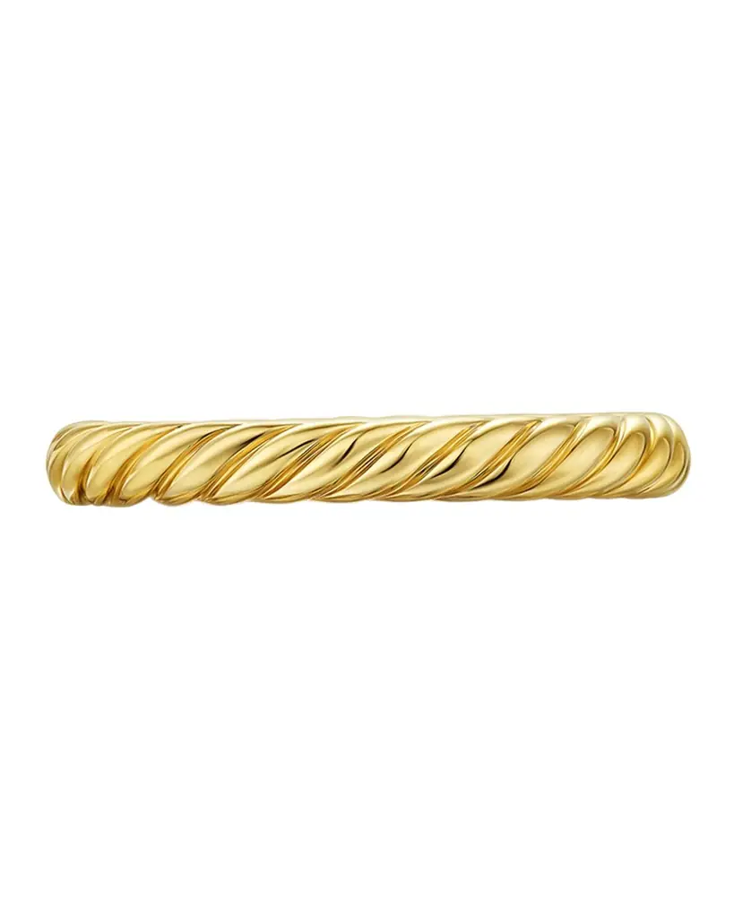 David Yurman Cable Band Ring in 18K Gold
