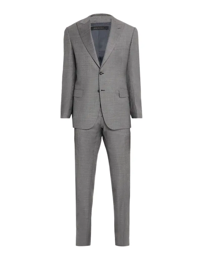 Brioni Men 's Wool and Cashmere Sharkskin Two-Piece Suit