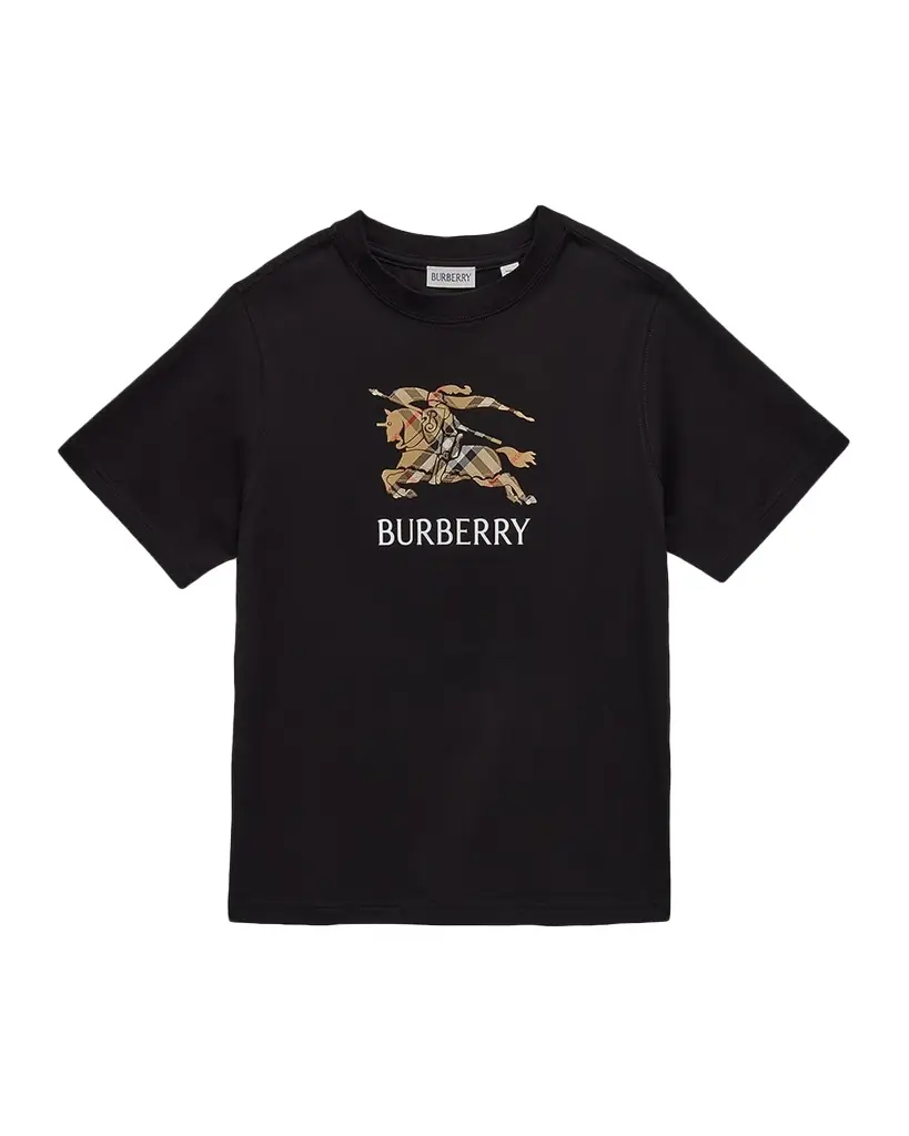 Burberry Boy 's EKD Check Cotton T-Shirt, Size 4-14