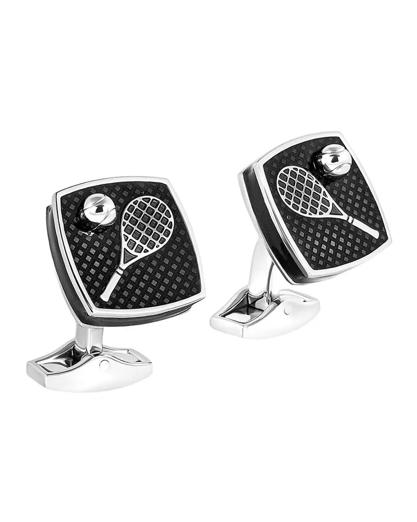 Tateossian Men 's Sports Ice Tennis Cufflinks