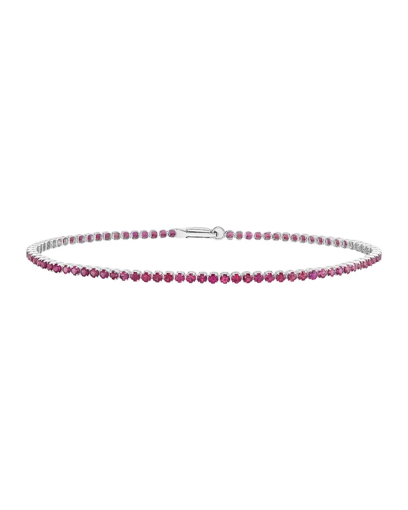 Neiman Marcus Diamonds 18K White Gold Ruby Bracelet