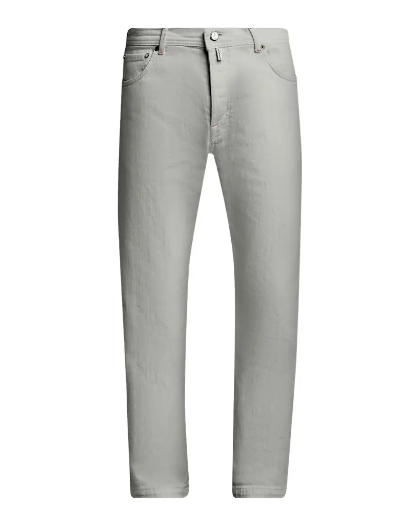 Kiton Men 's Corrabo Stretch Cotton Straight Leg Five-Pocket Pants