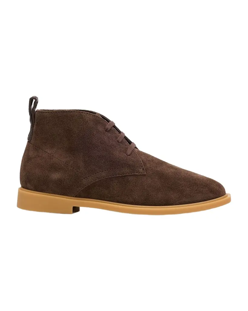 Bottega Veneta Men 's Astaire Suede Intrecciato Tab Lace-Up Ankle Boots