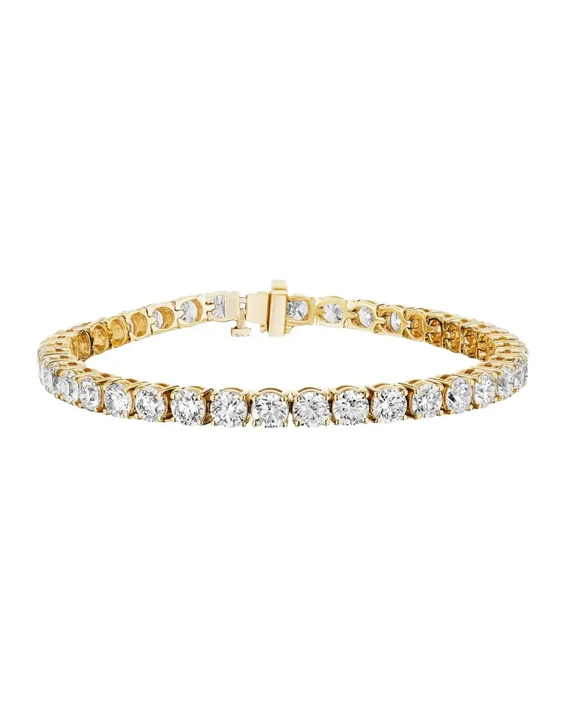 Neiman Marcus Diamonds 18K Yellow Gold Diamond Tennis Bracelet