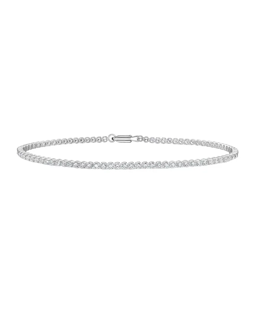 Neiman Marcus Diamonds 18K White Gold Diamond Bracelet, 1.98tcw, 7"L - Women's Jewelry And Watches