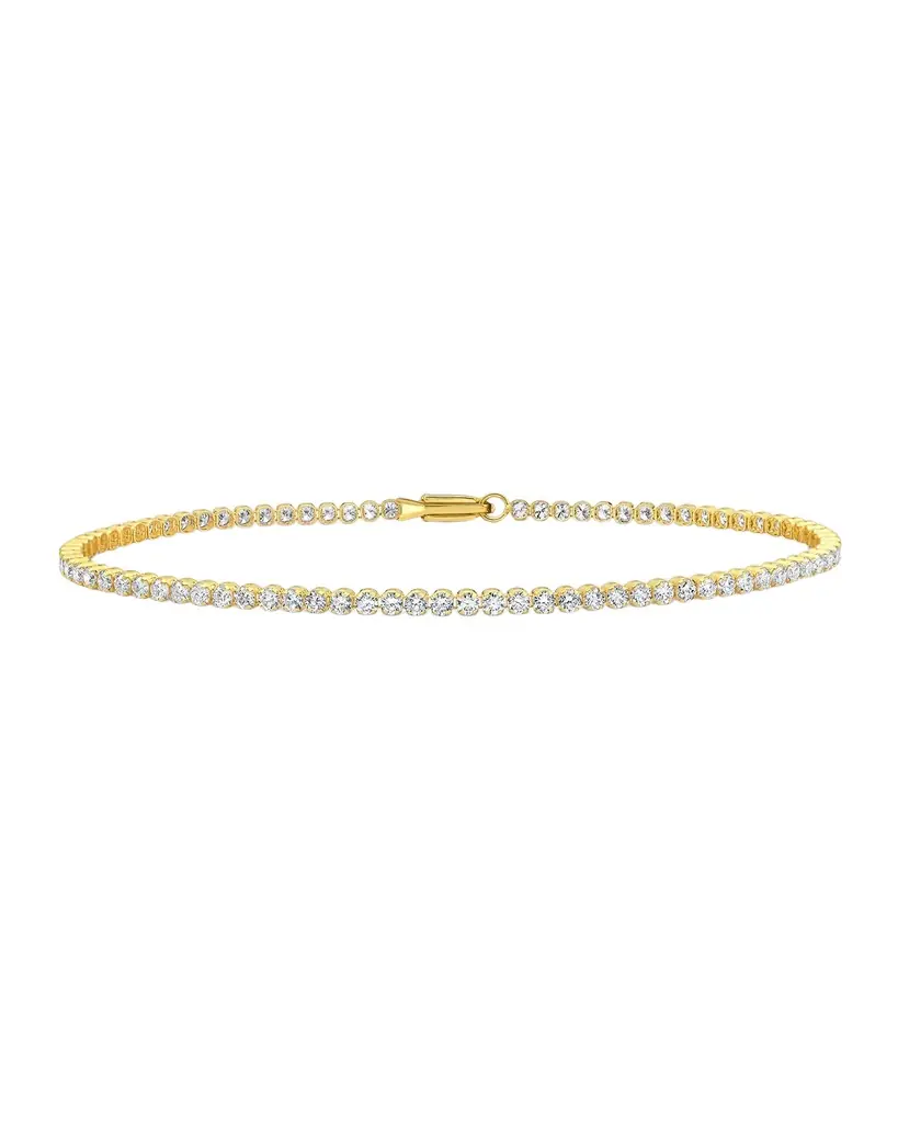 Neiman Marcus Diamonds 18K Yellow Gold Diamond Bracelet, 2.0tcw, 7"L