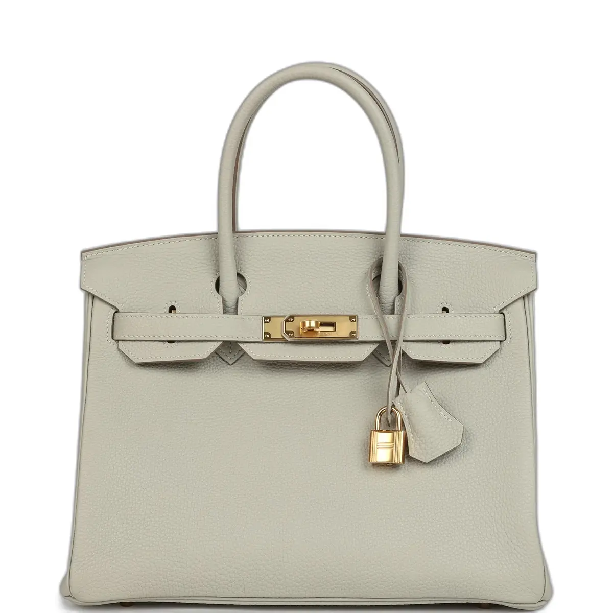 hermes Hermes Birkin 30 Gris Perle Togo Gold Hardware