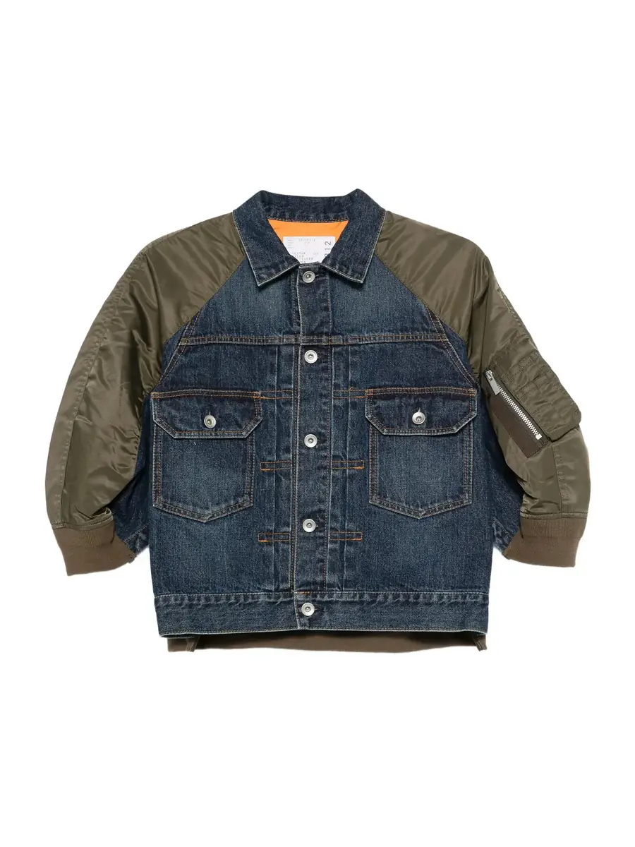 Sacai Denim x Nylon Twill Jacket