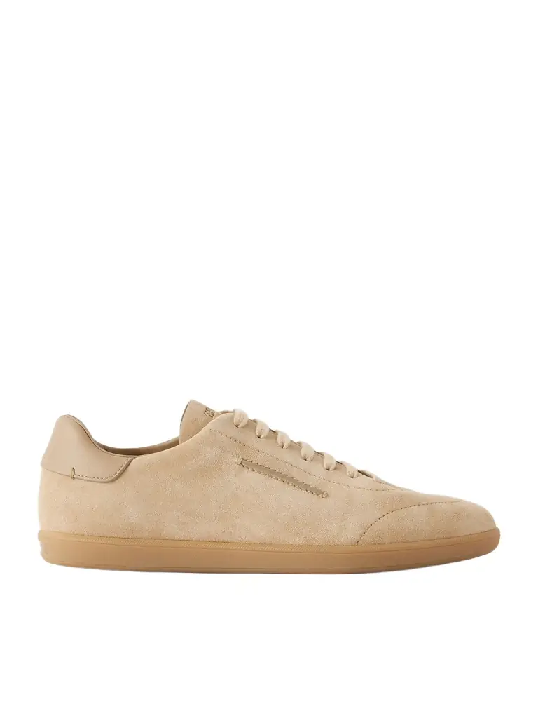 Zegna 232 Leather-Trimmed Suede Sneakers - Men