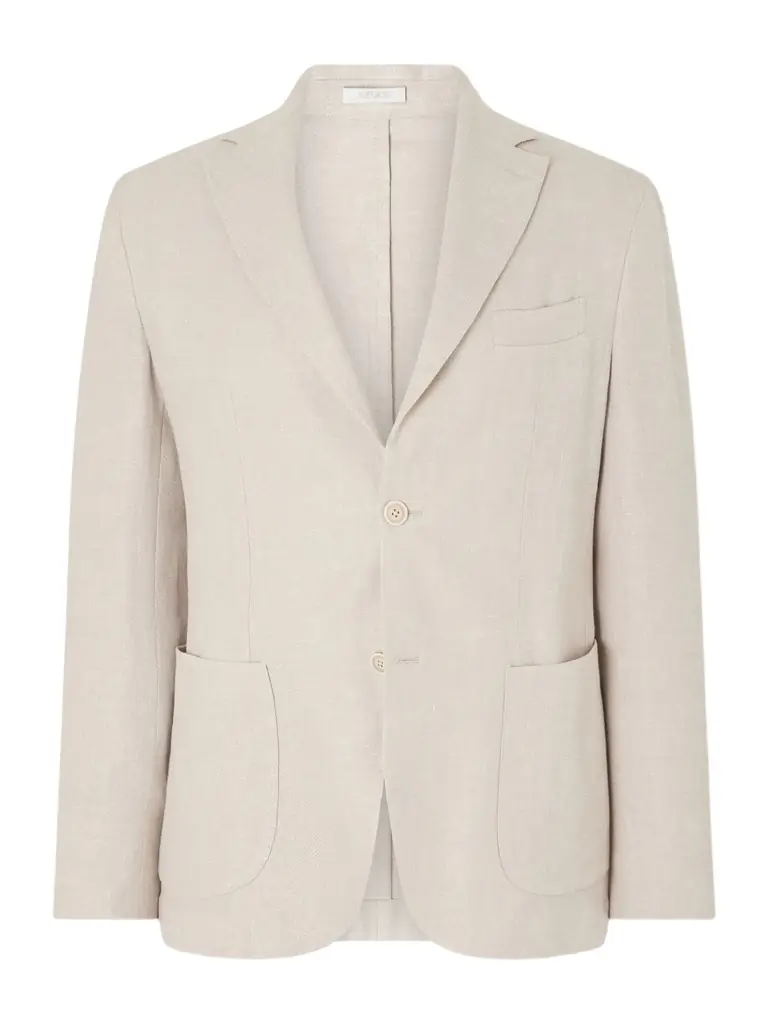 ELEVENTY Stretch Linen, Wool and Silk-Blend Suit Jacket - Men