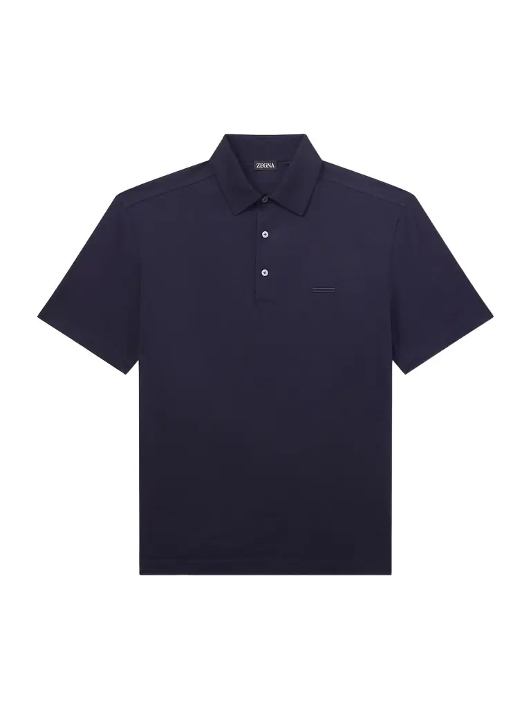 Zegna Knitted Cotton-Piqué Polo Shirt - Men