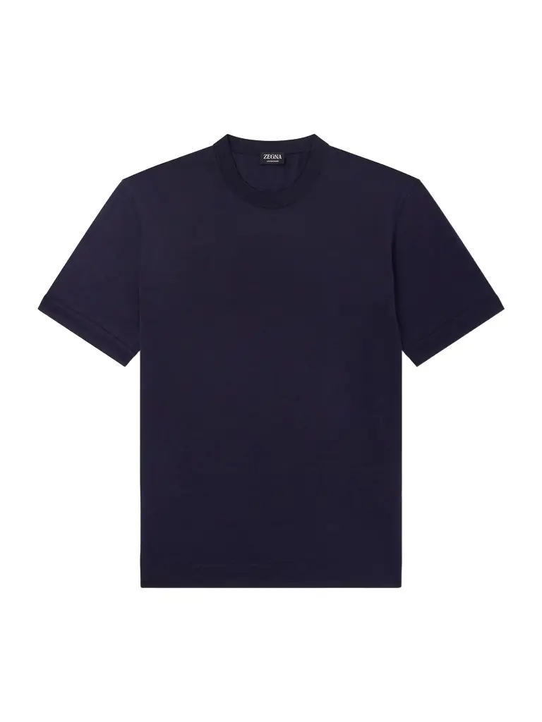 Zegna Cotton and Silk-Blend Jersey T-Shirt - Men