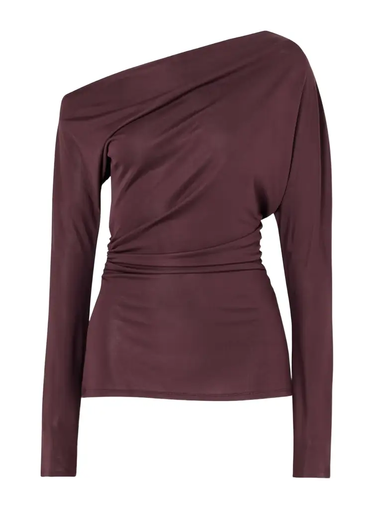 Tove Blake Draped Stretch-jersey Top