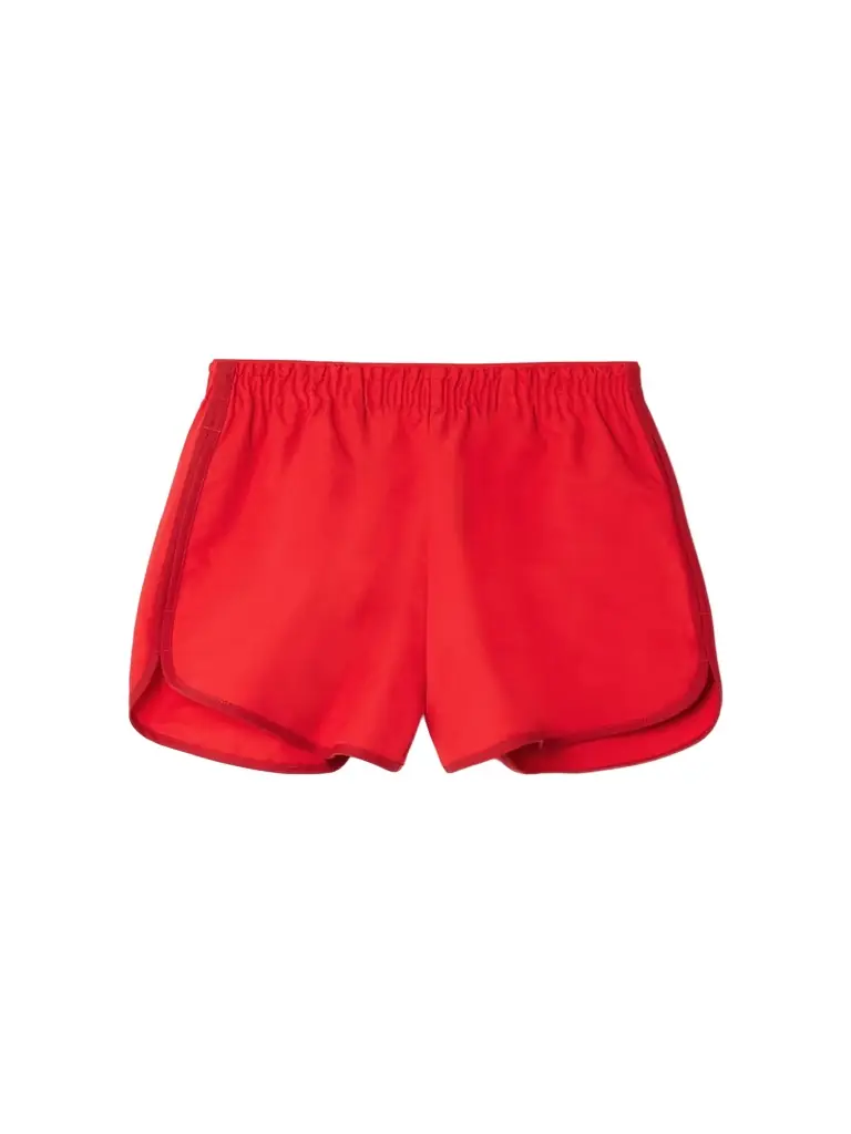 Staud Anchor Piped Cotton-blend Shorts