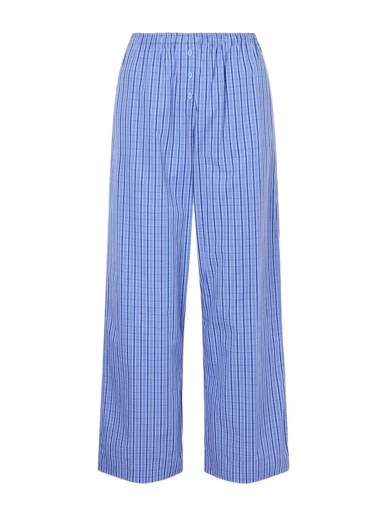 Faithfull Paloma Checked Cotton-poplin Straight-leg Pants