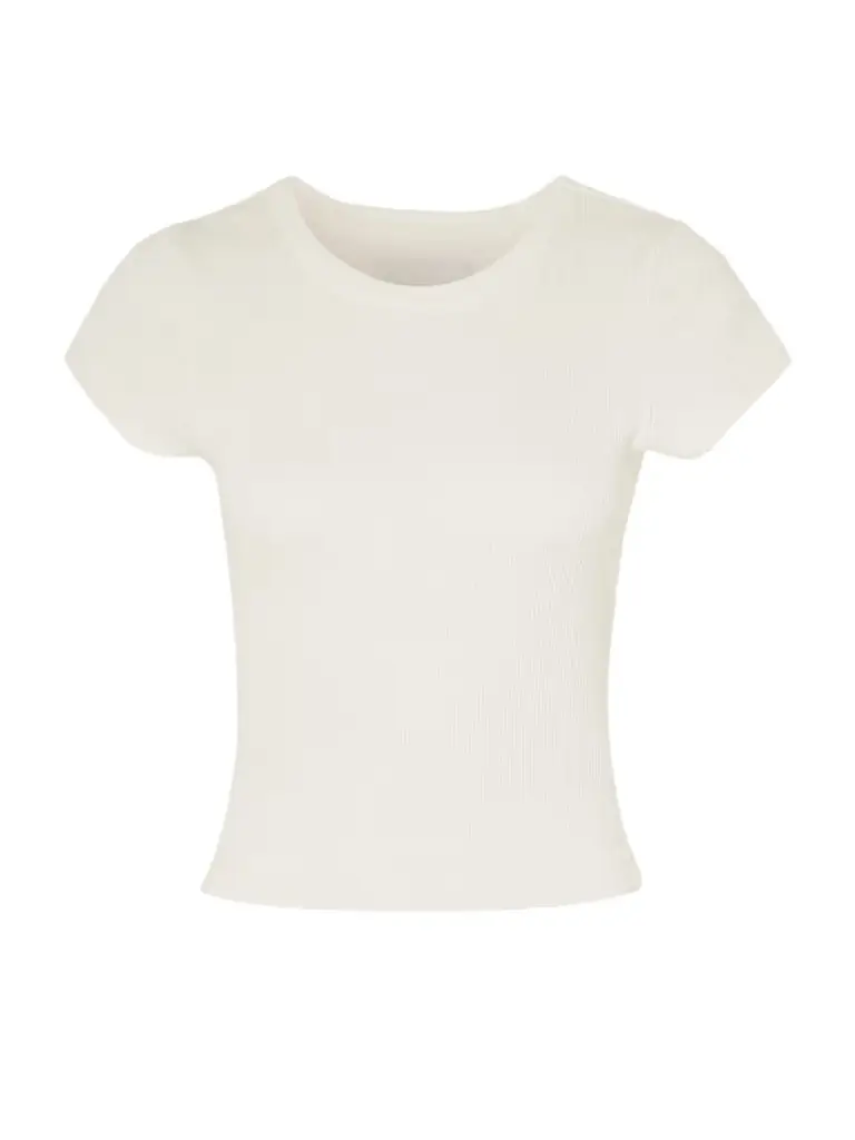Citizens of Humanity Nello Cropped Ribbed Jersey T-shirt