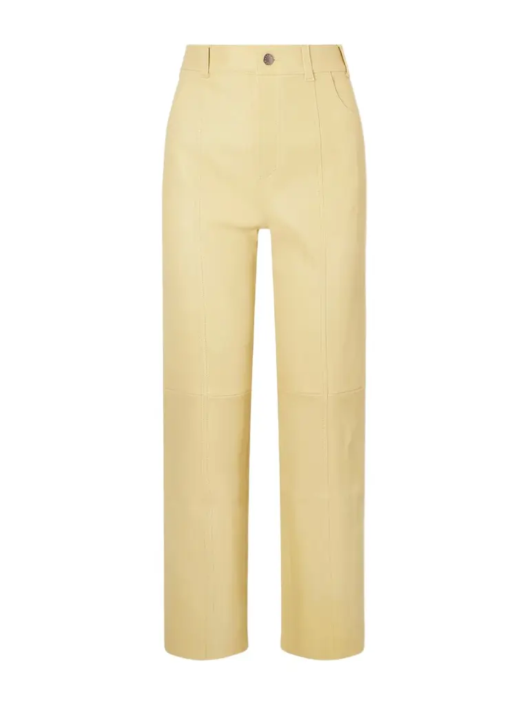 STOULS Benny Leather Straight-leg Pants