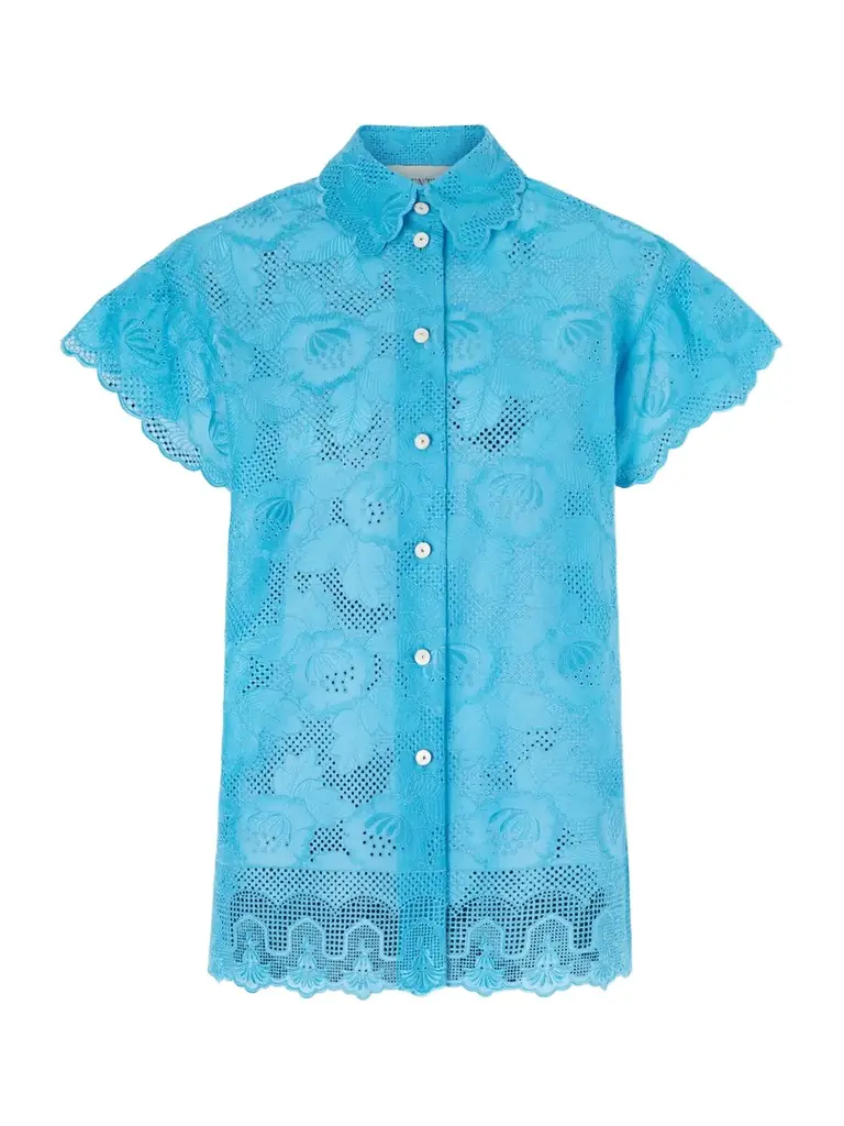Valentino Garavani Broderie Anglaise Cotton Shirt