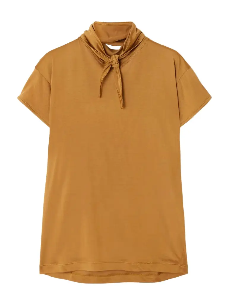 Lemaire Tie-neck Jersey T-shirt