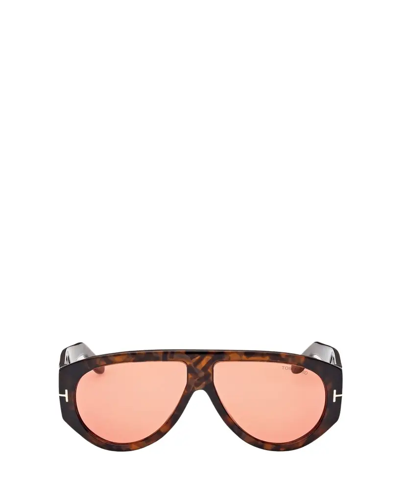 TOM FORD Bronson Havana Acetate Aviator Sunglasses