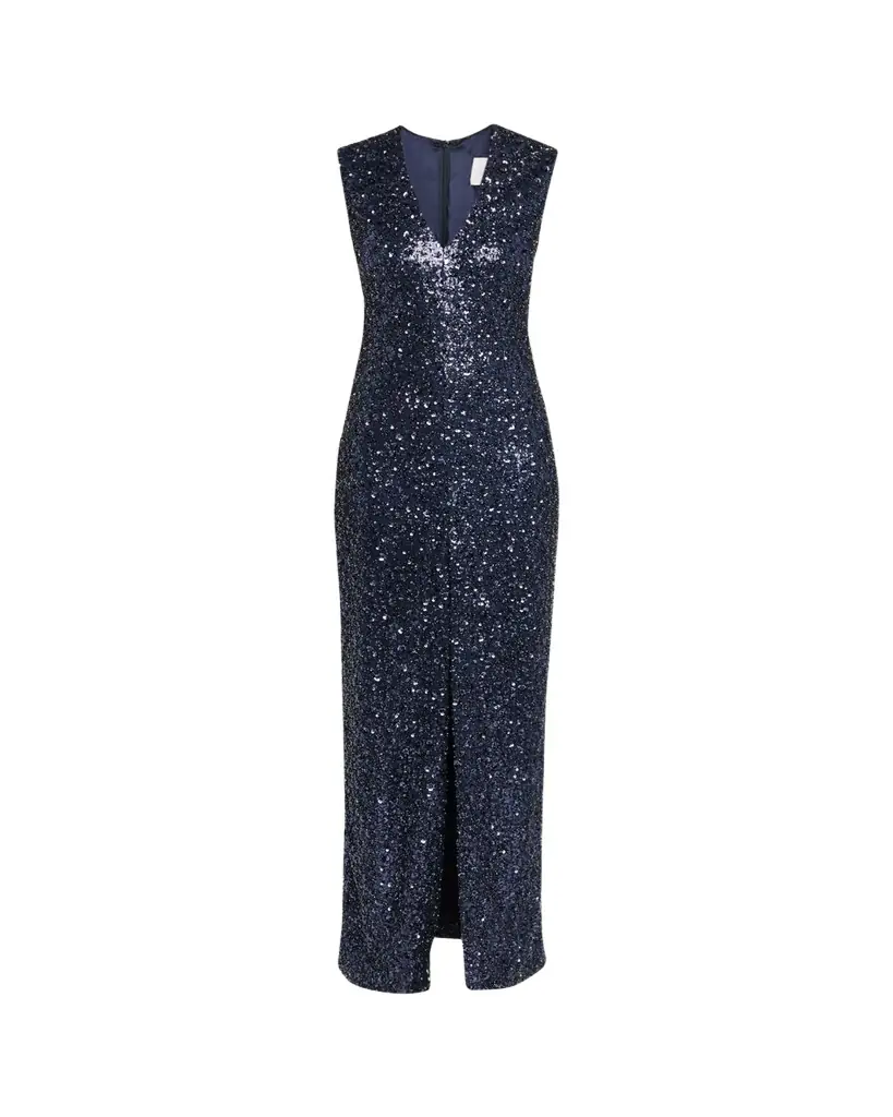 Atelier Prabal Gurung Eva Sequined Sleeveless Column Gown