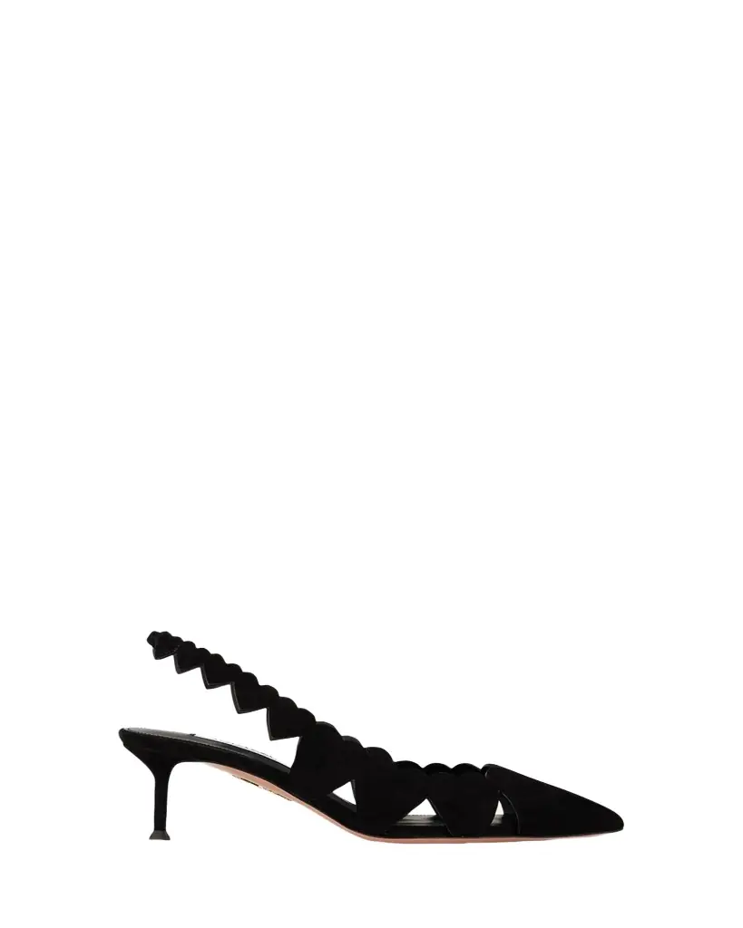 Aquazzura Amourose Maxi Sling 50mm Slingback Pumps