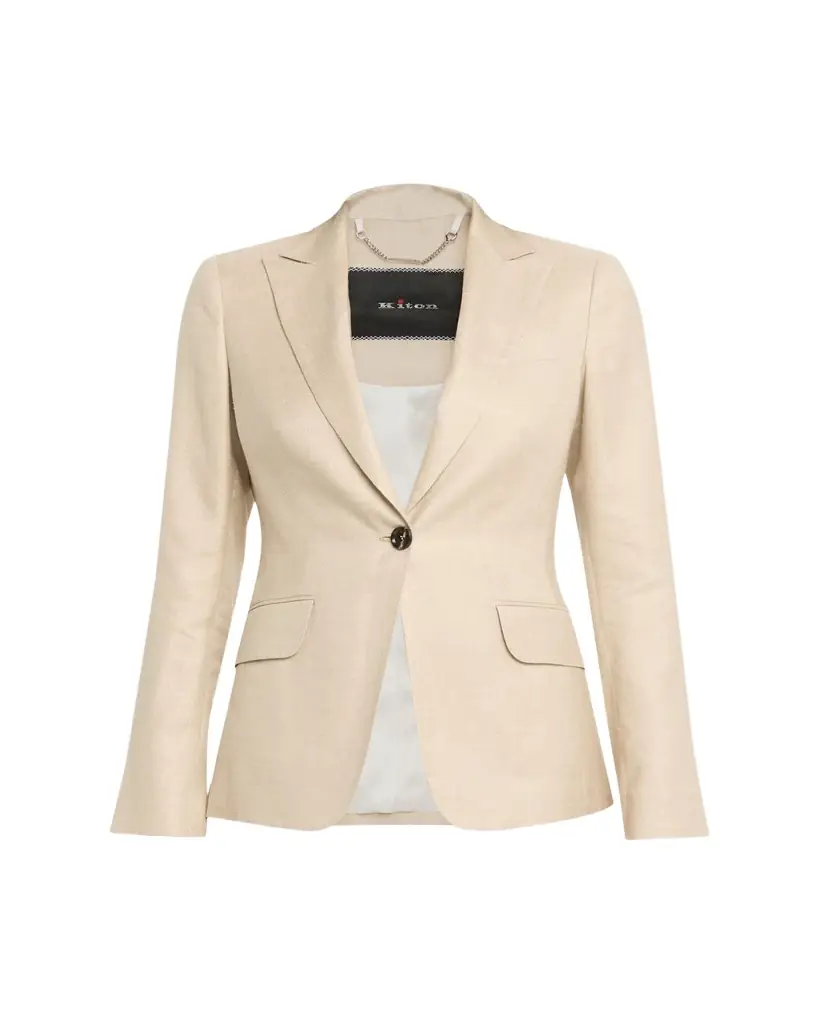 Kiton Shimmering Wool-Blend Single-Breasted Jacket
