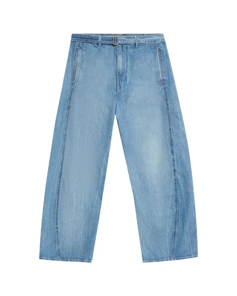 The Seven Continents Men's Barrel-Leg Cotton Denim Pants