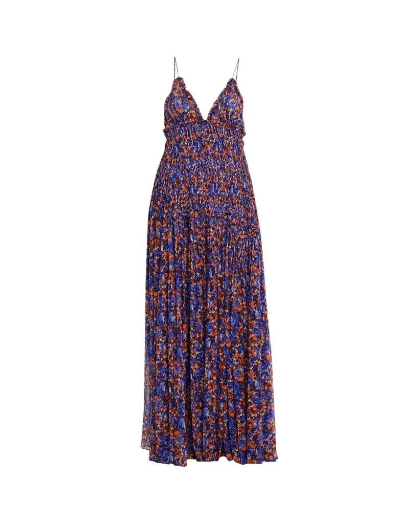 Ulla Johnson Atrani Floral Silk Chiffon Maxi Dress