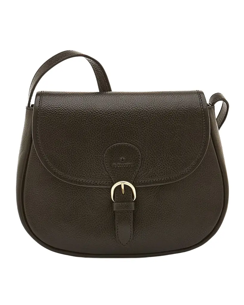 Il Bisonte Novecento Leather Saddle Crossbody Bag