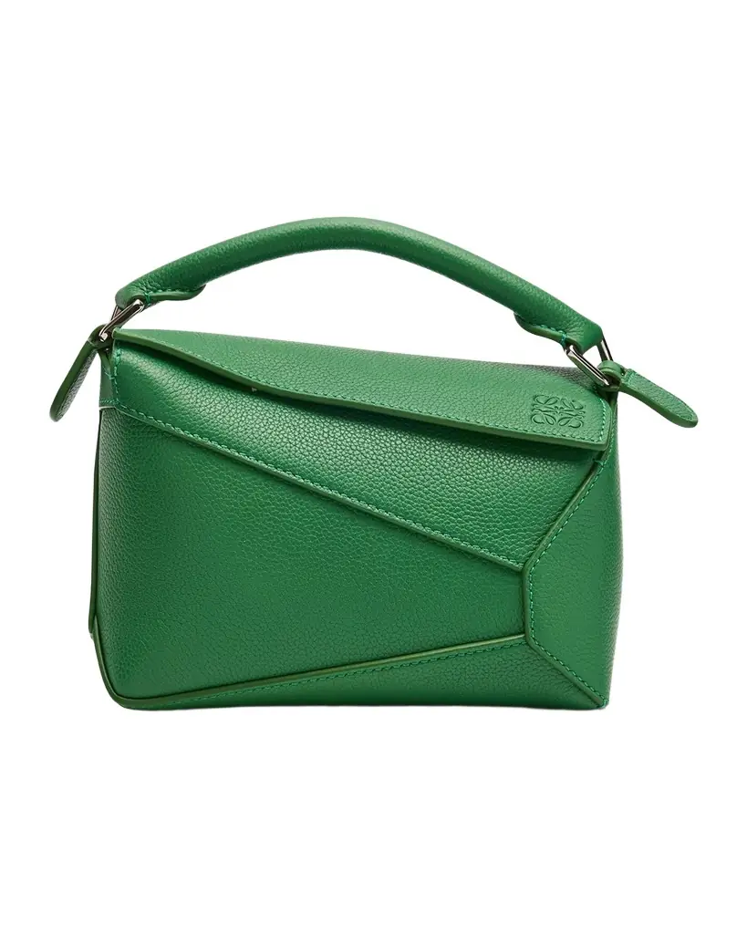 Loewe Puzzle Edge Mini Shoulder Bag in Soft Grained Leather - Women's Bags