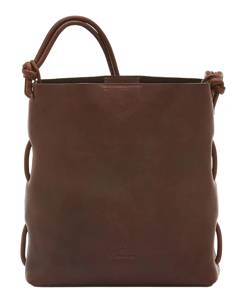 Il Bisonte Snodo Knot Leather Shoulder Bag