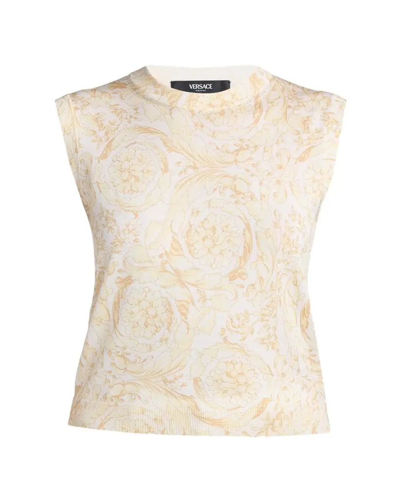 Versace Barocco '92 Sleeveless Knit Top