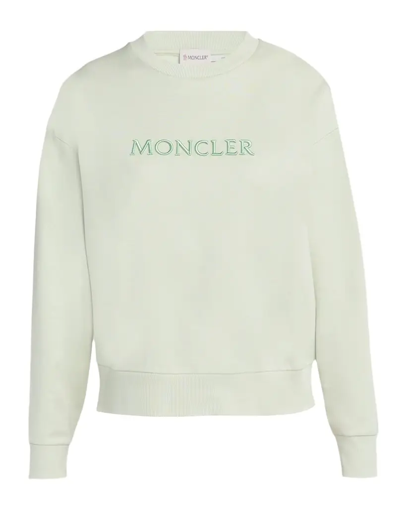Moncler Embroidered Logo Crewneck Sweatshirt