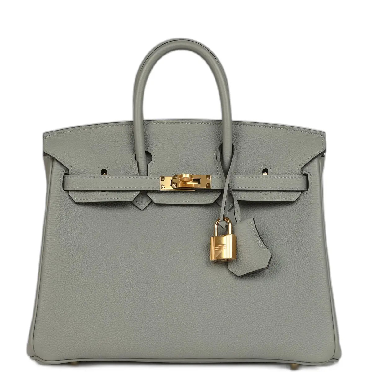 hermes Hermes Birkin 25 Gris Mouette Togo Gold Hardware