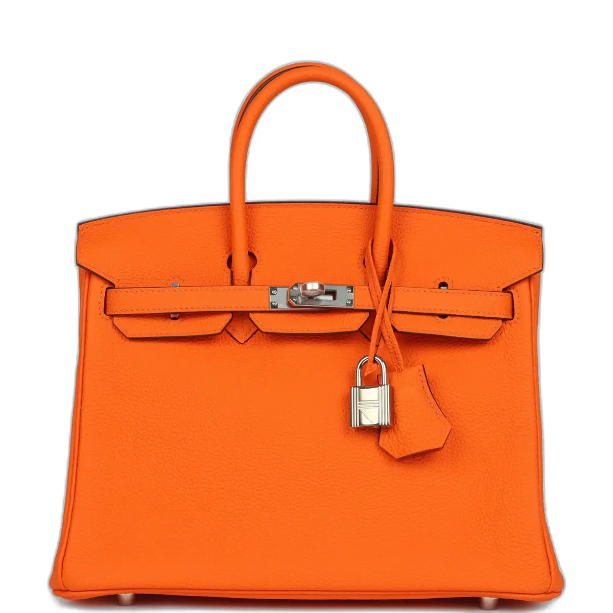 hermes Hermes Birkin 25 Orange Minium Togo Palladium Hardware