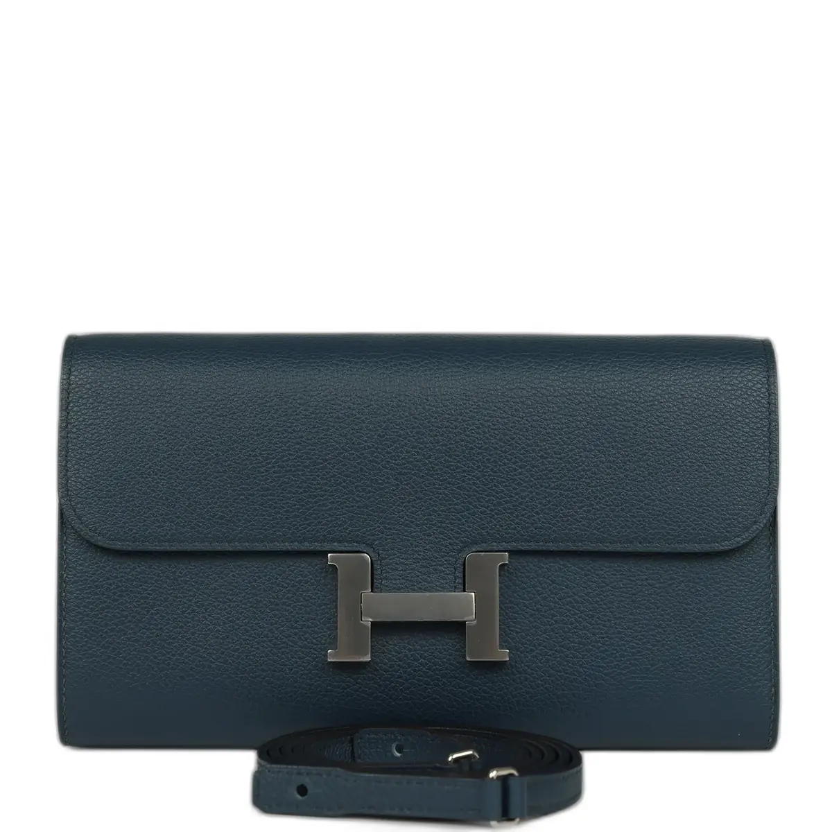 hermes Hermes Constance Wallet To Go  Bleu De Prusse Evercolor Palladium Hardware
