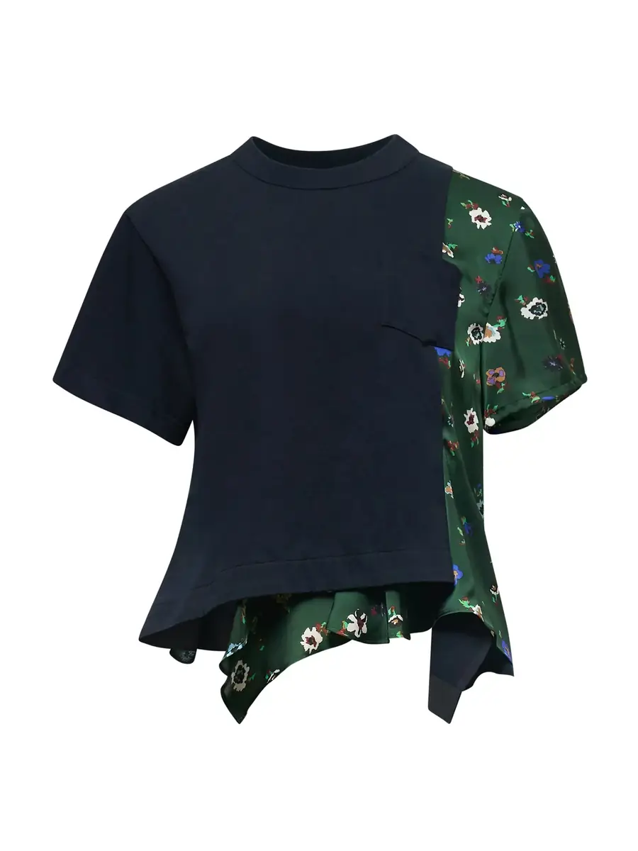 Sacai Floral Print T-Shirt