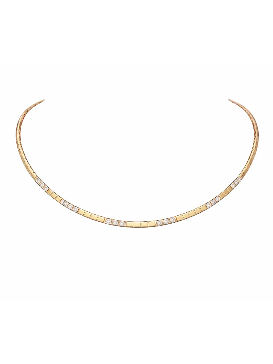 Wish Fine Jewelry 0.70ct Diamond 14K Gold Tennis Necklace