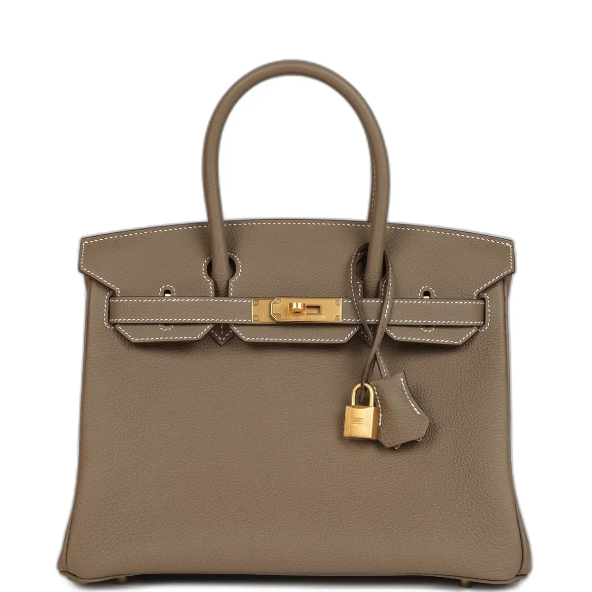 hermes Hermes Birkin 30 Etoupe Togo Brushed Gold Hardware