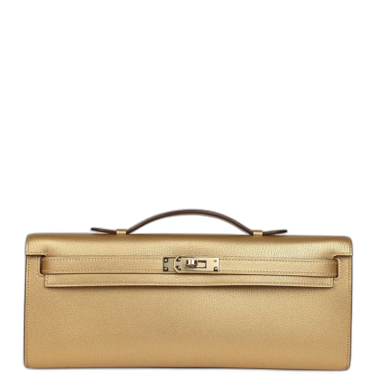 hermes Hermes Kelly Cut Dore Chevre Chamkilight Permabrass Hardware