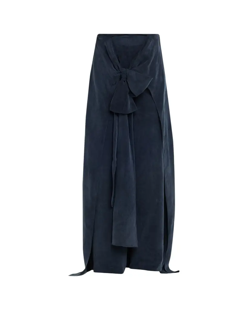 Silvia Tcherassi Nuria Front-Tie Wide-Leg Pants