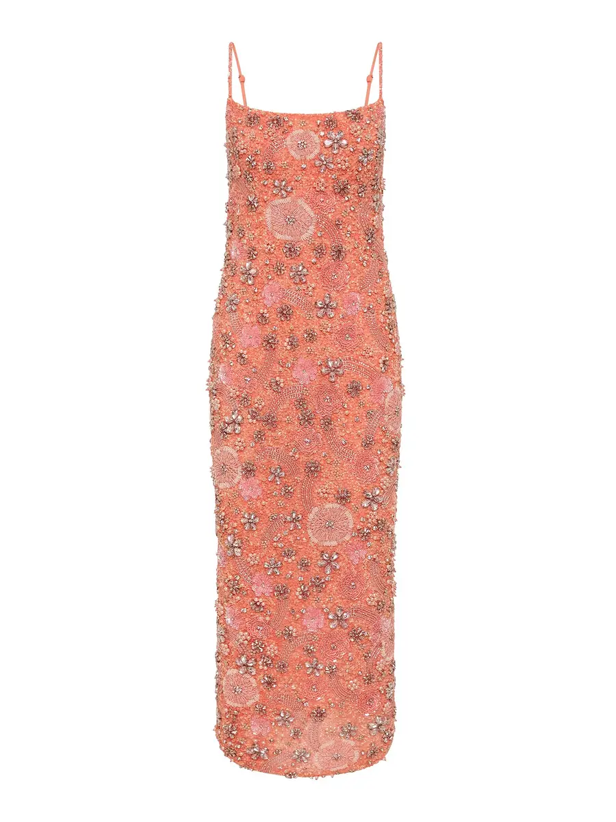 RACHEL GILBERT Francesca Flower Embellished Dress