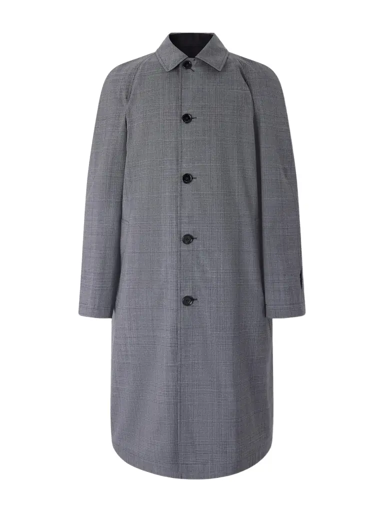 Burberry Prince of Wales Checked Virgin Wool Car Coat - Men