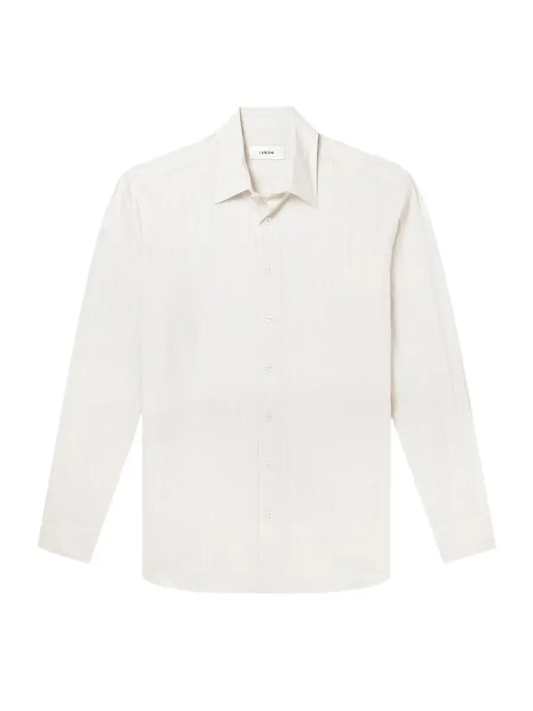 Lardini Striped Cotton-Poplin Shirt - Men
