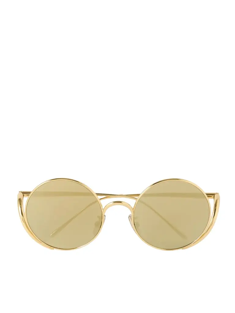 Loewe Signature Round Gold-Tone Sunglasses - Men