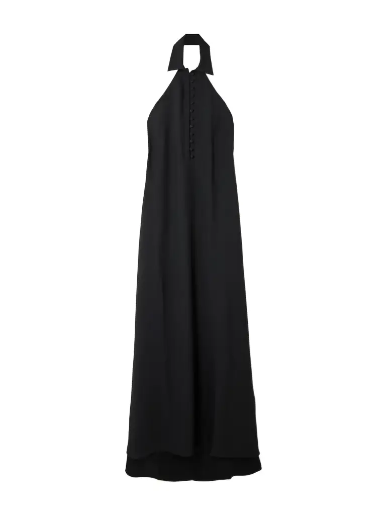 Taller Marmo Barbara Open-back Crepe Gown