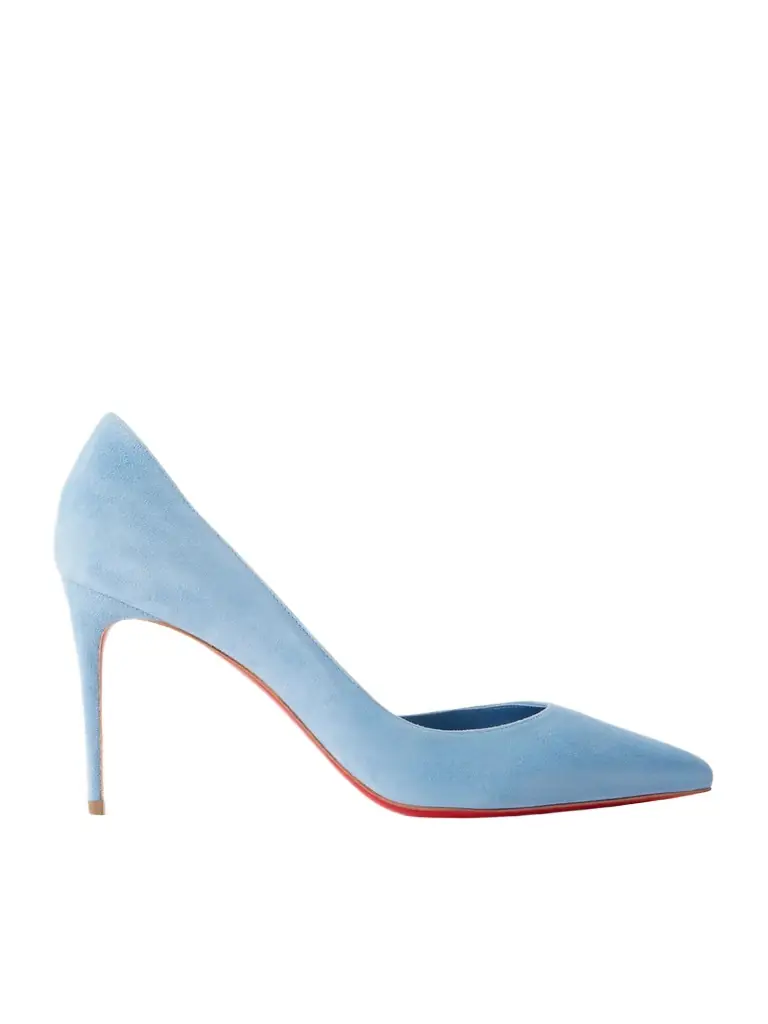 Christian Louboutin Iriza 85 Suede Pumps